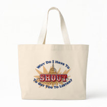 Shout or Listen Tote Bag