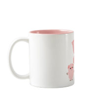 Shouting Cartoon Pigs Mug:)