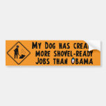 Shovel Ready Jobs - Anti Obama Bumper Sticker