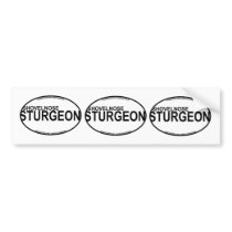 Shovelnose Sturgeon Euro Stickers Bumper Sticker