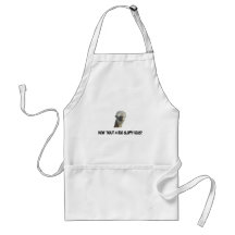 Show 'bout a big sloppy kiss? apron