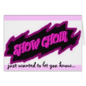 Show choir card- soprano