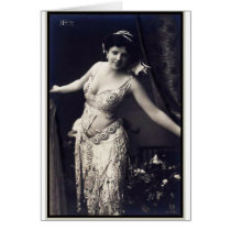 Show Girl circa 1920 Card