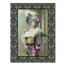 Show Girl Risque French Dancer Post Cards