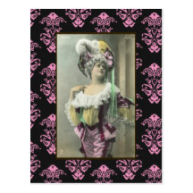 Show Girl Risque French Dancer Post Cards