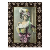 Show Girl Risque French Dancer Post Cards