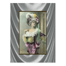 Show Girl Risque French Dancer Postcards