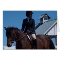 Show Horse Greeting Card