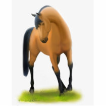 Show Horse in Pasture photo sculptures