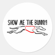 Show me the Bunny! Round Sticker