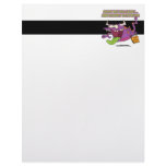 show me the candy funny halloween monster toon letterhead