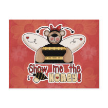 Show Me the Honey Bumble Bear postcards by cutespot Show Me the Honey Bumble Bear postcards