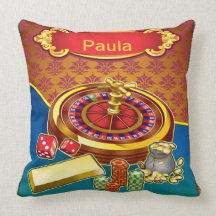 Show Me The Money Gambler Pillow