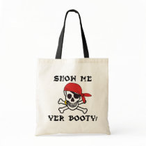 Show Me Yer Booty Jolly Roger Tote Bag by InsideOut_Tees Show Me Yer Booty Jolly Roger Tote Bag