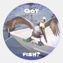 Show Me Your Fishy! Round Stickers