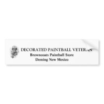 Show off That you are a Paintball Vet bumper stickers