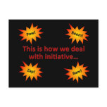 Show some initiative postcards