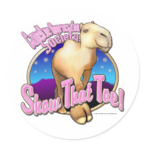 Show That Toe! Round Stickers