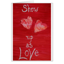 show up as love cards