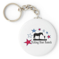 Show you support with the Riding Star Ranch Logo Keychains
