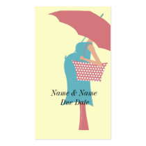 Shower announcement profile cards