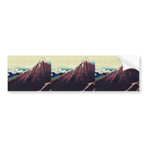 Shower below the summit by Katsushika, Hokusai Bumper Sticker