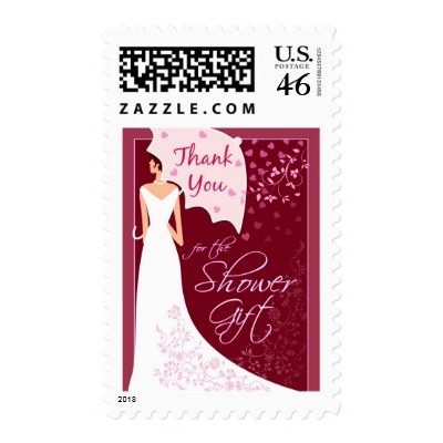 Shower Gift Thank You Postage Stamp