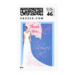 wedding shower thank you postage stamp, shower