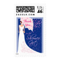 Shower Gift Thank You Postage Stamp by SquirrelHugger Shower Gift Thank You Postage Stamp