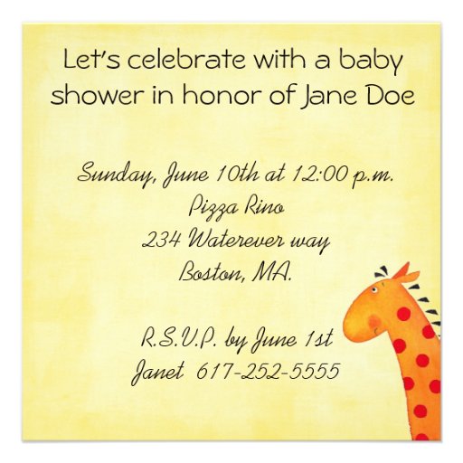 shower invitation