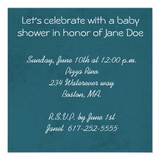 shower invitation
