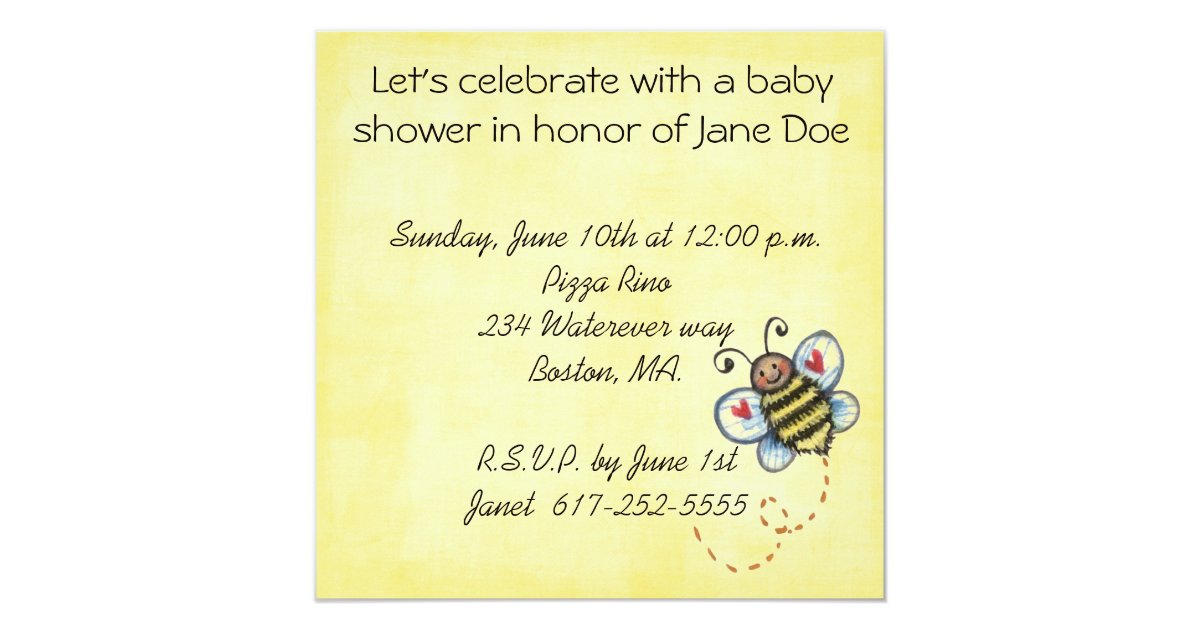 shower invitation Zazzle