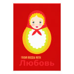 Shower Invitation - Russian Matroyshka Adoption