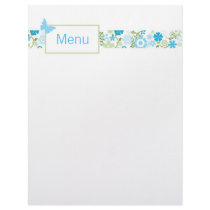 Shower Menu Personalized Letterhead