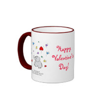 SHOWER OF AFFECTION Valentine MUG by Computious SHOWER OF AFFECTION Valentine MUG