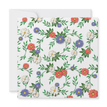 Shower of Flowers and Vines Invitation