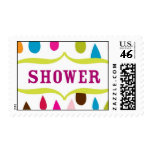 Shower Stamp Modern and Colorful