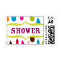 Shower Stamp Modern and Colorful