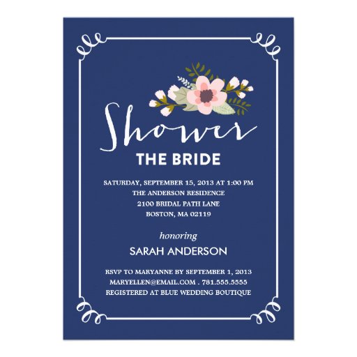 SHOWER THE BRIDE | BRIDAL SHOWER INVITATION