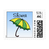 Shower Umbrella Stamp