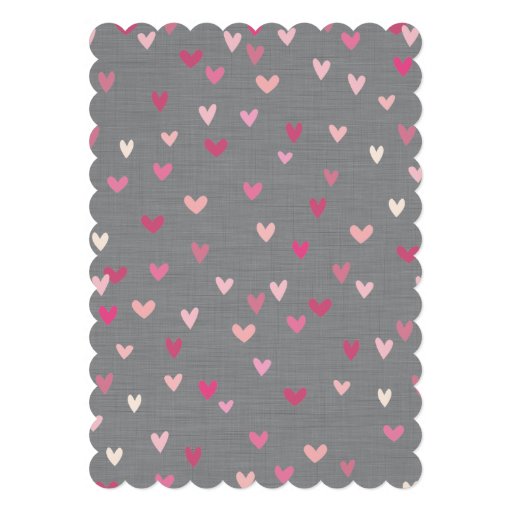 'Showered with Love' Baby Girl Shower Invitation Invites