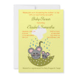 Showering Mice Baby Invitation