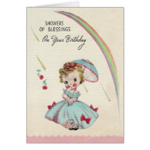 Showers Birthday Card