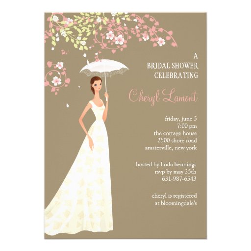 Showers of Happiness Bridal Shower  Invitation