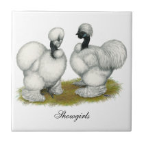 Showgirl Bantams Ceramic Tile