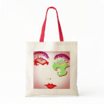 SHOWGIRL COSTUME MAKEUP FASHION TOTE BAGS