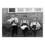 Showing Chickens at School Greeting Card