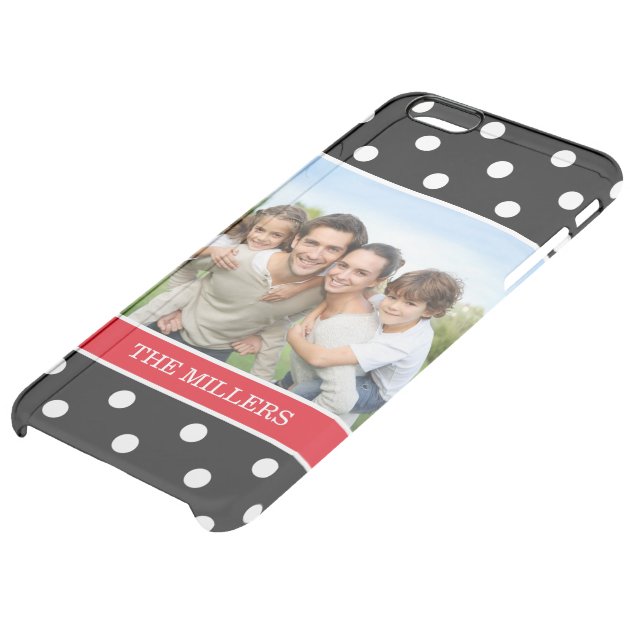 Showoff Family Portrait Photo Black White Dots Uncommon Clearlyâ„¢ Deflector iPhone 6 Plus Case-4