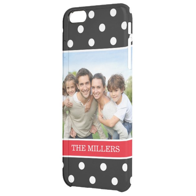 Showoff Family Portrait Photo Black White Dots Uncommon Clearlyâ„¢ Deflector iPhone 6 Plus Case