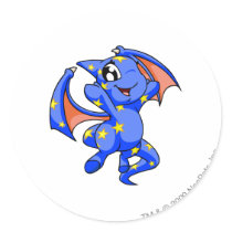 Shoyru Starry stickers by neopets Shoyru Starry stickers
